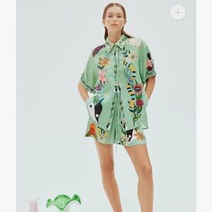 Short sleeve linen set